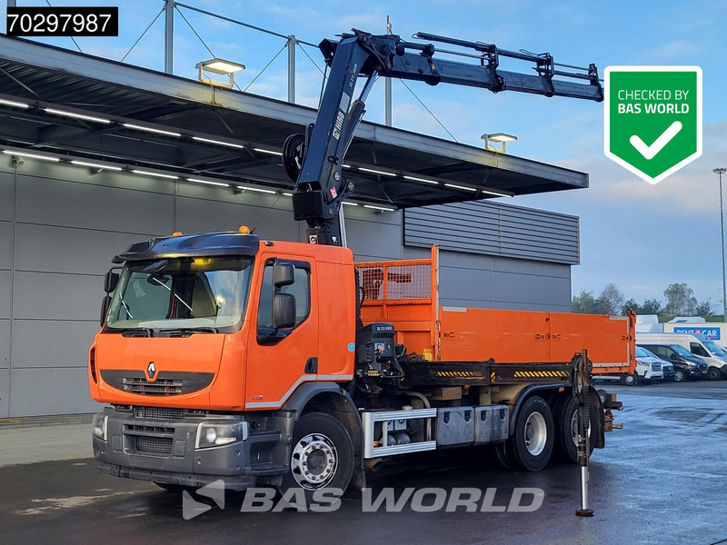Renault Premium 430 Lander 6X4 HIAB 211 EP-4 Crane Kran 10m3Tipper Big-Axle Euro 5 - Camion benne, Camion grue: photos 1 Renault Premium 430 Lander 6X4 HIAB 211 EP-4 Crane Kran 10m3Tipper Big-Axle Euro 5 - Camion benne, Camion grue: photos 1