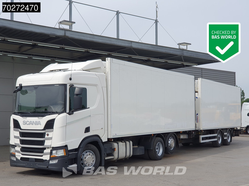 Scania R410 6X2 Carrier Supra 1250 Multi temp Retarder Ladebordwand Liftachse Euro 6 - Camion frigorifique: photos 1 Scania R410 6X2 Carrier Supra 1250 Multi temp Retarder Ladebordwand Liftachse Euro 6 - Camion frigorifique: photos 1