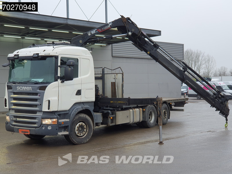 Scania R420 6X2 HIAB 244 E-7 Crane Kran Lift+Lenkachse 3-pedals Euro 4 - Camion plateau, Camion grue: photos 5 Scania R420 6X2 HIAB 244 E-7 Crane Kran Lift+Lenkachse 3-pedals Euro 4 - Camion plateau, Camion grue: photos 5
