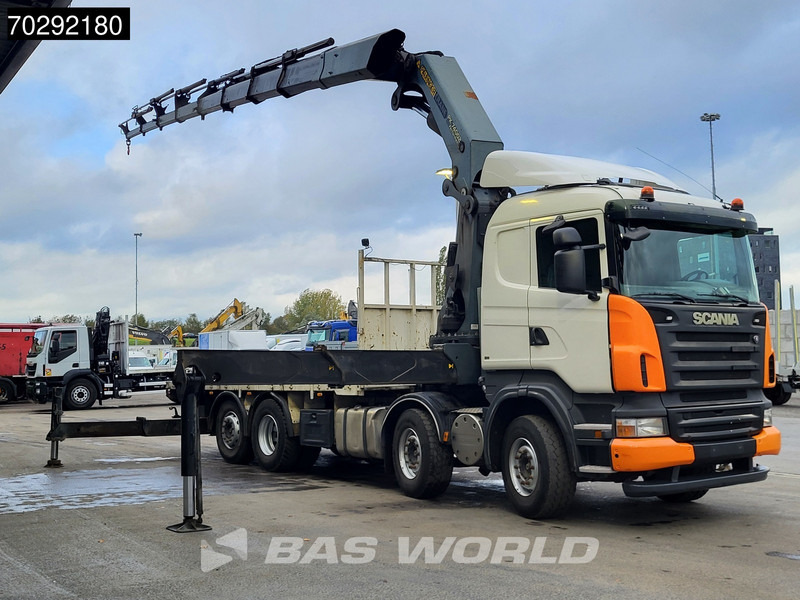 Scania R420 8X2 Palfinger PK74002 Kran Crane Retarder Lift-Steering Axle Euro 4 - Camion plateau, Camion grue: photos 3 Scania R420 8X2 Palfinger PK74002 Kran Crane Retarder Lift-Steering Axle Euro 4 - Camion plateau, Camion grue: photos 3