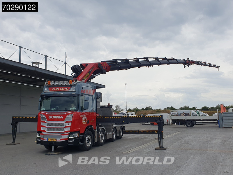 Scania R500 8X2 NL-Truck Palfinger PK165002 TEC 7 Crane Winch Fly-Jib Retarder Lift+steering - Camion plateau, Camion grue: photos 5 Scania R500 8X2 NL-Truck Palfinger PK165002 TEC 7 Crane Winch Fly-Jib Retarder Lift+steering - Camion plateau, Camion grue: photos 5