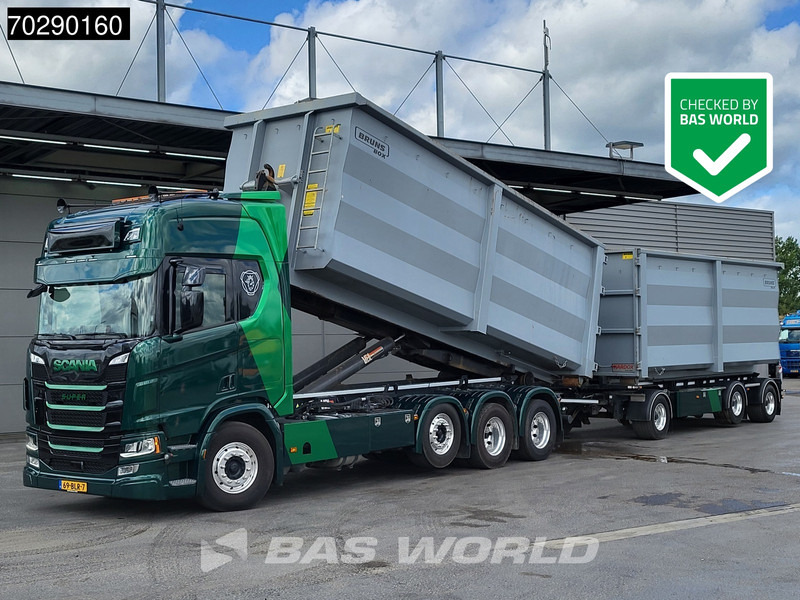 Scania R500 8X2 NL-Truck VDL SK-25-6600 Hooklift Retarder 2xTanks Navi ACC Euro 6 - Camion ampliroll: photos 1 Scania R500 8X2 NL-Truck VDL SK-25-6600 Hooklift Retarder 2xTanks Navi ACC Euro 6 - Camion ampliroll: photos 1