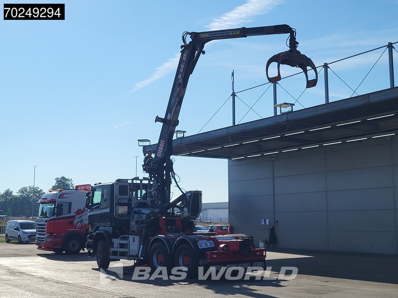 Scania R580 6X4 Holz Kran Diebolt D28 Full-Steell Extentable Trailer - Camion grumier, Camion grue: photos 2 Scania R580 6X4 Holz Kran Diebolt D28 Full-Steell Extentable Trailer - Camion grumier, Camion grue: photos 2