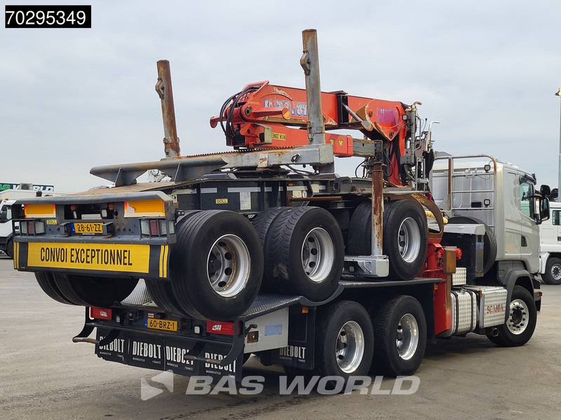 Scania R580 R 6X4 NL-Truck Diebolt D28.81 Kran Crane Holztransport + Dolly Retarder Euro 6 - Camion grumier, Camion grue: photos 5 Scania R580 R 6X4 NL-Truck Diebolt D28.81 Kran Crane Holztransport + Dolly Retarder Euro 6 - Camion grumier, Camion grue: photos 5