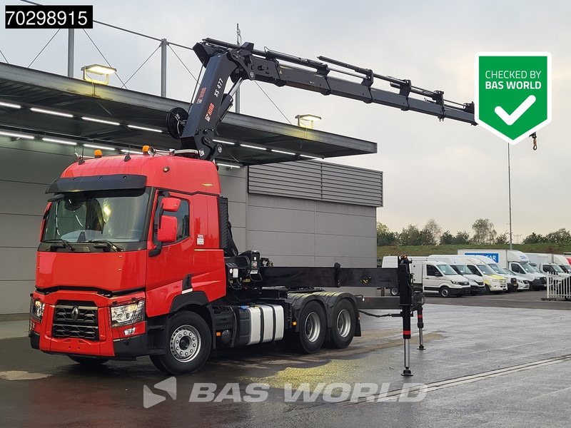 Renault T 520 6X4 Hiab 477E-7 HIDUO Crane Kran Big-Axle Euro 6 - Tracteur routier: photos 1 Renault T 520 6X4 Hiab 477E-7 HIDUO Crane Kran Big-Axle Euro 6 - Tracteur routier: photos 1