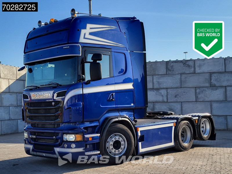 Scania R730 R 6X2 Open Exhaust! Retarder Full-Air Hydraulik Liftachse Euro 5 - Tracteur routier: photos 1 Scania R730 R 6X2 Open Exhaust! Retarder Full-Air Hydraulik Liftachse Euro 5 - Tracteur routier: photos 1