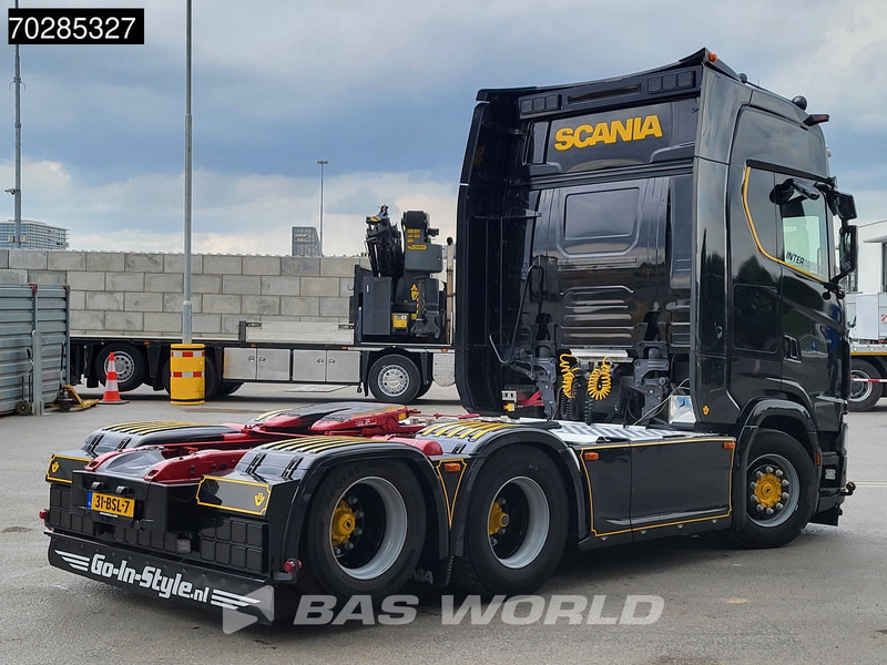 Scania S580 6X2 NL-Truck Retarder Full-Air Hydraulik Standklima ACC Navi LED - Tracteur routier: photos 5 Scania S580 6X2 NL-Truck Retarder Full-Air Hydraulik Standklima ACC Navi LED - Tracteur routier: photos 5