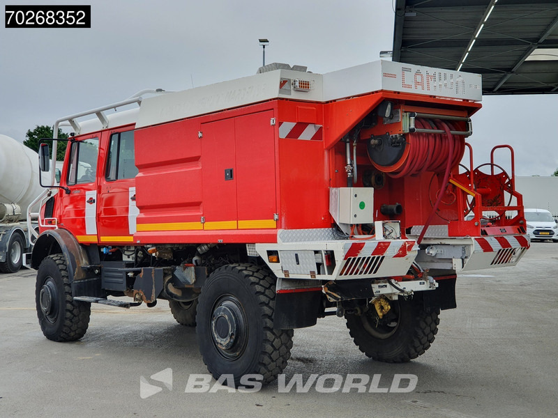 Camion de pompier Unimog U5000 4X4 Camiva FIRE TRUCK SUPERSTRUCTURE NOT WORKING Automatic: photos 9
