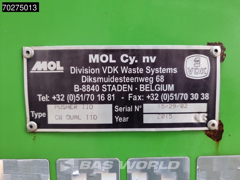 Benne à ordures ménagères Volvo FE 320 6X2 NL-Truck Lenkachse MOL Pusher IID Aufbau Euro 6: photos 20