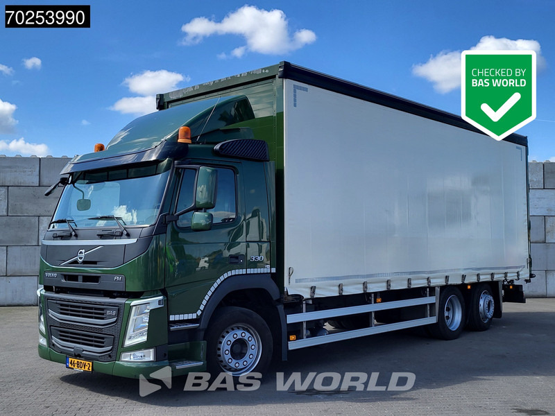 Volvo FM 330 6X2 NL-Truck Lift+Lenkachse Hartholz-Boden forklift preparation Euro 6 - Camion à rideaux coulissants: photos 1 Volvo FM 330 6X2 NL-Truck Lift+Lenkachse Hartholz-Boden forklift preparation Euro 6 - Camion à rideaux coulissants: photos 1