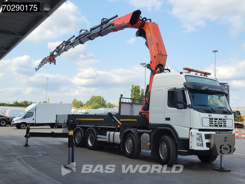 Volvo FM 480 8X2 Palfinger PK85002 Crane+Jib Lifting-Axle Big-Axle Automatic Euro 4 - Camion plateau, Camion grue: photos 3 Volvo FM 480 8X2 Palfinger PK85002 Crane+Jib Lifting-Axle Big-Axle Automatic Euro 4 - Camion plateau, Camion grue: photos 3