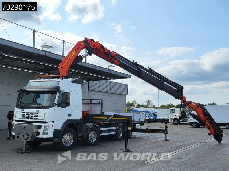 Volvo FM 480 8X2 Palfinger PK85002 Crane+Jib Lifting-Axle Big-Axle Automatic Euro 4 - Camion plateau, Camion grue: photos 5 Volvo FM 480 8X2 Palfinger PK85002 Crane+Jib Lifting-Axle Big-Axle Automatic Euro 4 - Camion plateau, Camion grue: photos 5