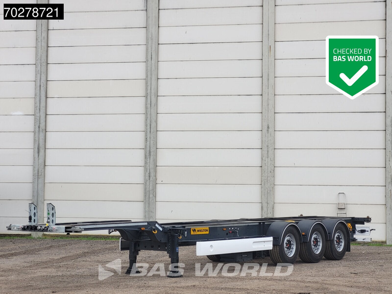 Semi-remorque porte-conteneur/ Caisse mobile Wielton NS-3 Liftachse TUV 02/26: photos 1