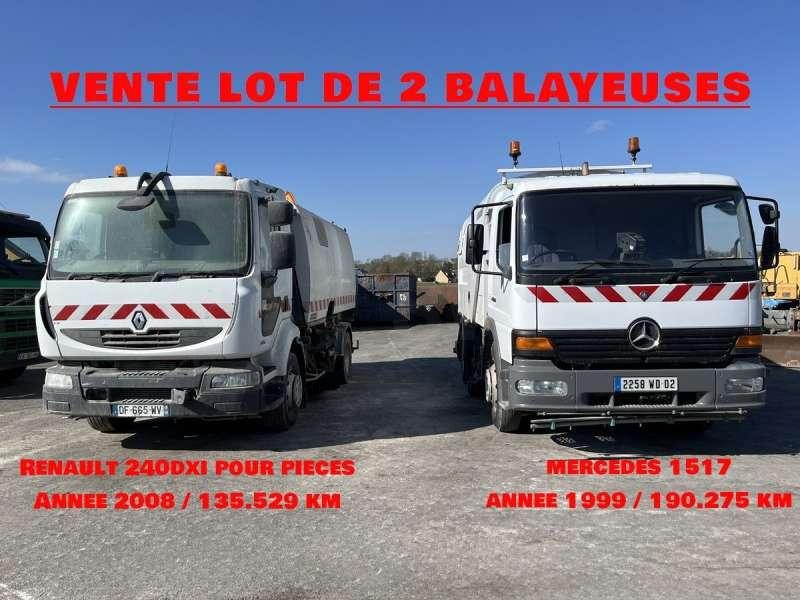 Renault 240DXI + MERCEDES 1517 - Balayeuse de voirie: photos 1 Renault 240DXI + MERCEDES 1517 - Balayeuse de voirie: photos 1