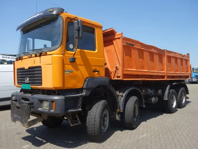 MAN 35-464 8x8 meiller kipper manual diesel pomp - Camion benne: photos 1 MAN 35-464 8x8 meiller kipper manual diesel pomp - Camion benne: photos 1