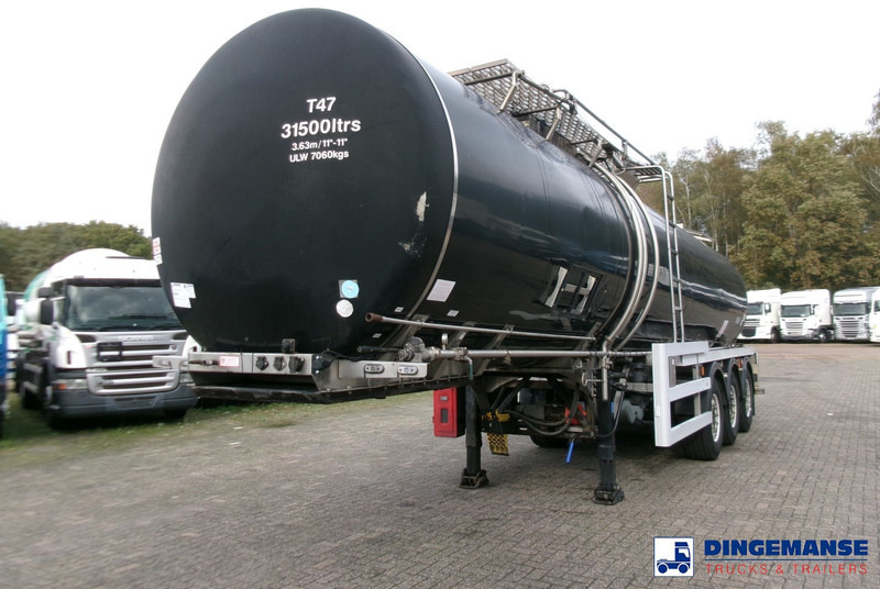 Crossland Bitumen tank inox 33 m3 / 1 comp + compressor + ADR L4BN - Semi-remorque citerne: photos 1 Crossland Bitumen tank inox 33 m3 / 1 comp + compressor + ADR L4BN - Semi-remorque citerne: photos 1