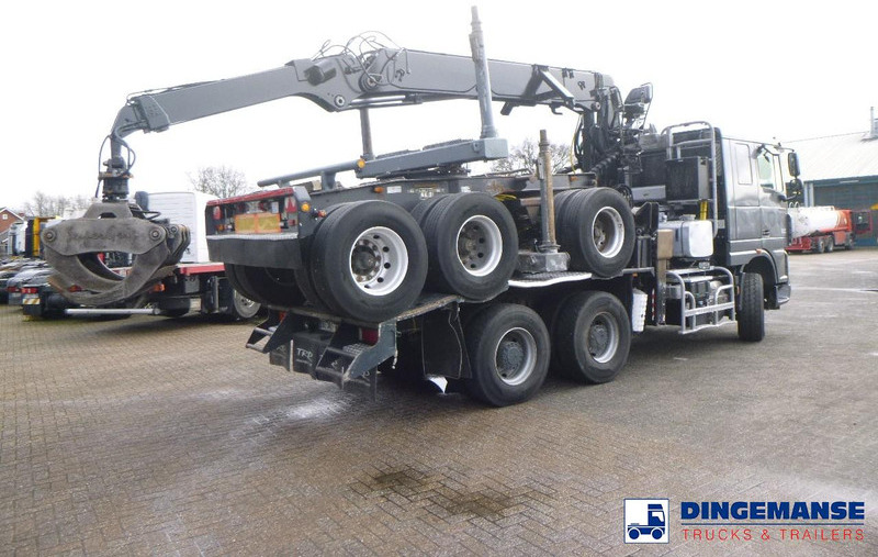 DAF XF 105.510 6x4 + Loglift F281S83 crane / timber truck + dolly - Camion grue: photos 4 DAF XF 105.510 6x4 + Loglift F281S83 crane / timber truck + dolly - Camion grue: photos 4