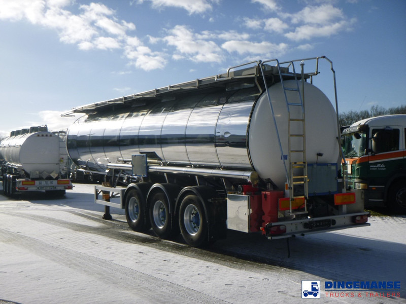Feldbinder Chemical tank inox L4BH 30 m3 / 1 comp + pump - Semi-remorque citerne: photos 3 Feldbinder Chemical tank inox L4BH 30 m3 / 1 comp + pump - Semi-remorque citerne: photos 3