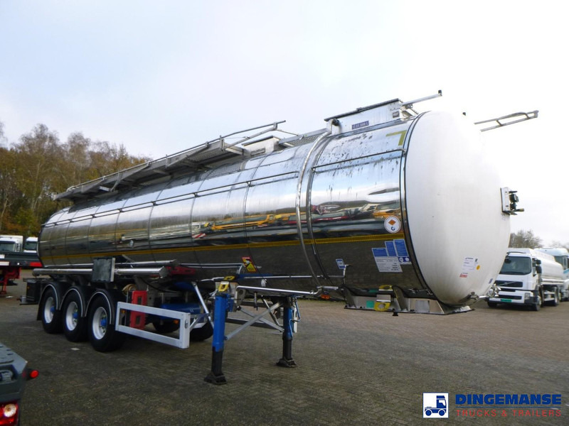 Feldbinder Chemical tank inox L4BH 37.5 m3 / 1 comp - Semi-remorque citerne: photos 2 Feldbinder Chemical tank inox L4BH 37.5 m3 / 1 comp - Semi-remorque citerne: photos 2