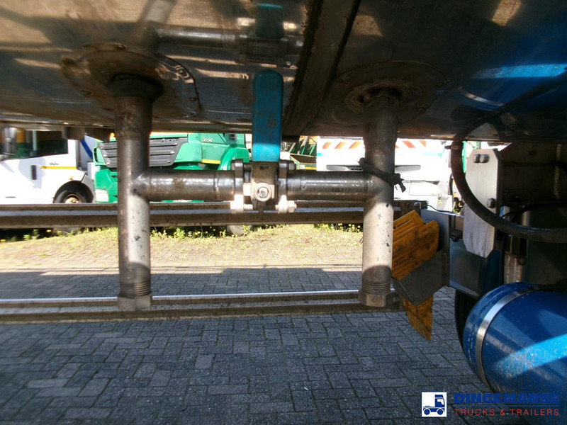 Semi-remorque citerne Feldbinder Chemical tank (non-ADR) inox 30 m3 / 1 comp + pump: photos 6