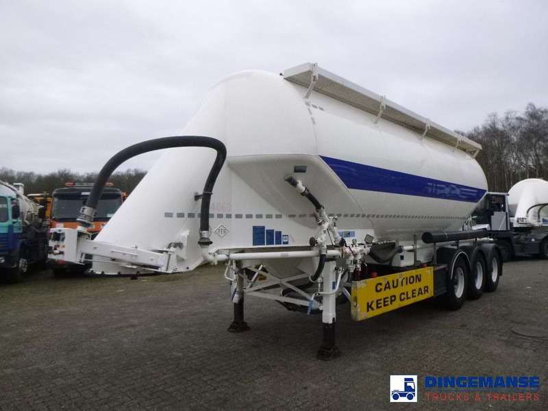 Feldbinder Powder tank alu 36 m3 / 1 comp - Semi-remorque citerne: photos 1 Feldbinder Powder tank alu 36 m3 / 1 comp - Semi-remorque citerne: photos 1