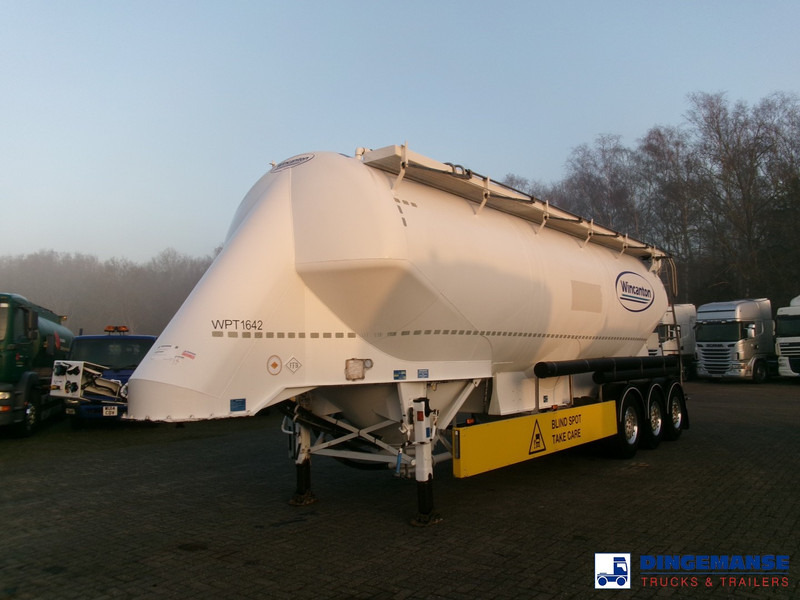 Feldbinder Powder tank alu alu 49 m3 / 1 comp - Semi-remorque citerne: photos 1 Feldbinder Powder tank alu alu 49 m3 / 1 comp - Semi-remorque citerne: photos 1
