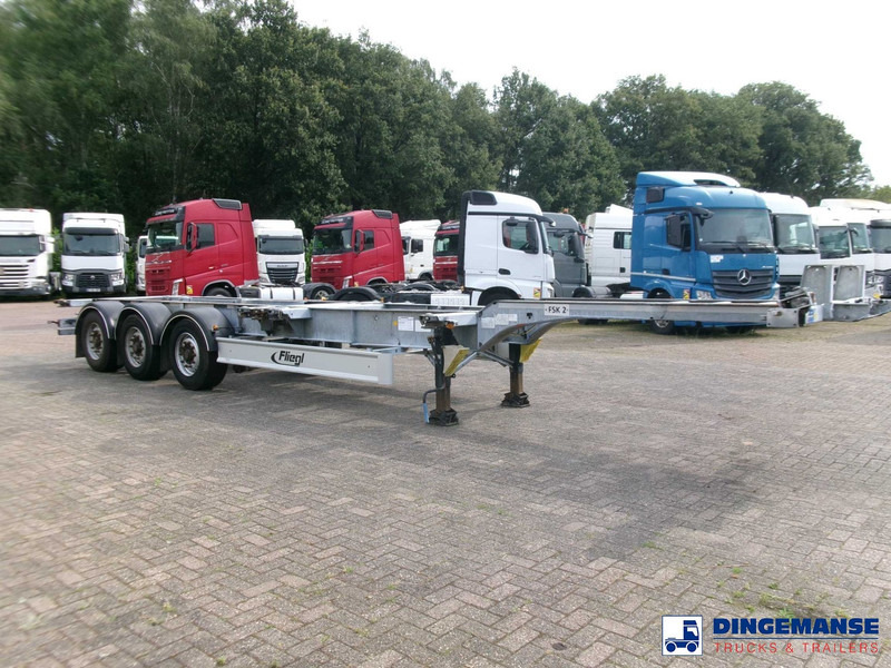 Fliegl 3-axle container trailer 45 ft - Semi-remorque porte-conteneur/ Caisse mobile: photos 2 Fliegl 3-axle container trailer 45 ft - Semi-remorque porte-conteneur/ Caisse mobile: photos 2