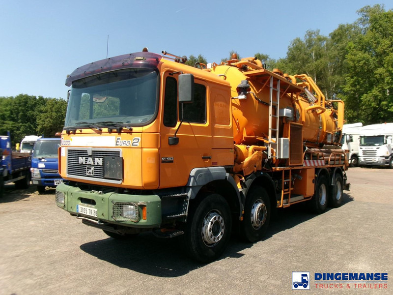 MAN 41.463 8x4 Euro 2 vacuum tank ADR 15 m3 / 2 comp - Camion hydrocureur: photos 1 MAN 41.463 8x4 Euro 2 vacuum tank ADR 15 m3 / 2 comp - Camion hydrocureur: photos 1