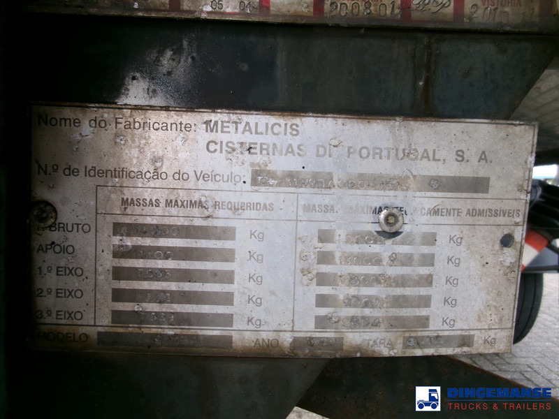 Semi-remorque citerne METALOVOUGA Bitumen / heavy oil tank inox 29 m3 / 1 comp: photos 18