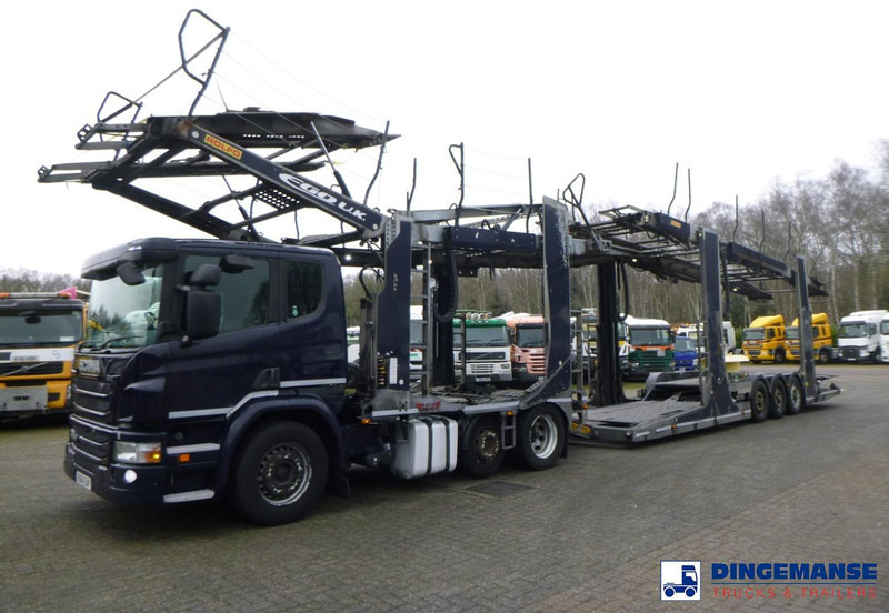Scania P 410 6x2 RHD Rolfo car transporter - Camion porte-voitures: photos 1 Scania P 410 6x2 RHD Rolfo car transporter - Camion porte-voitures: photos 1