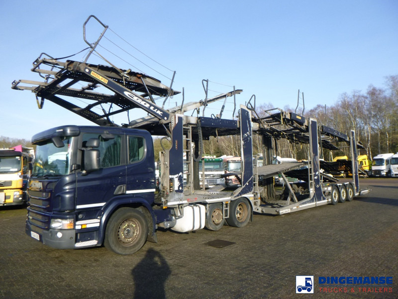 Scania P 410 6x2 RHD Rolfo car transporter - Camion porte-voitures: photos 1 Scania P 410 6x2 RHD Rolfo car transporter - Camion porte-voitures: photos 1