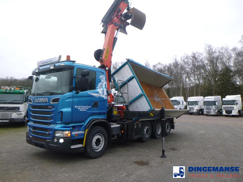 Scania R 500 8X2 tipper + Palfinger PK27001 EHD - Camion grue: photos 5 Scania R 500 8X2 tipper + Palfinger PK27001 EHD - Camion grue: photos 5