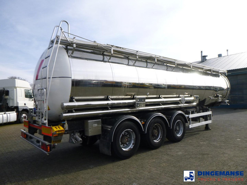 Van Hool Chemical tank inox 30 m3 / 3 comp - Semi-remorque citerne: photos 4 Van Hool Chemical tank inox 30 m3 / 3 comp - Semi-remorque citerne: photos 4