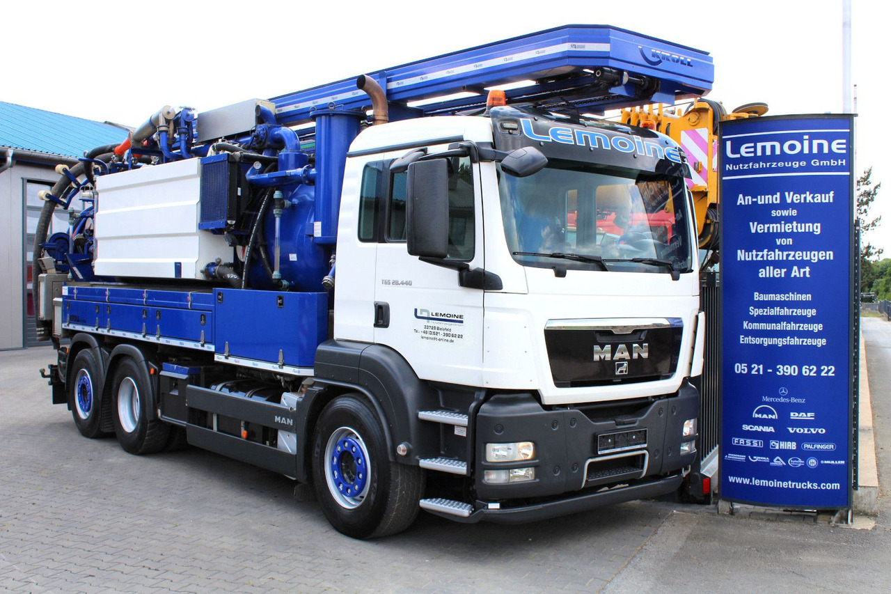 MAN TGS 28.440 6x2 Kroll 14,5m³ W-Rückgewinner KOMBI - Camion hydrocureur: photos 1 MAN TGS 28.440 6x2 Kroll 14,5m³ W-Rückgewinner KOMBI - Camion hydrocureur: photos 1