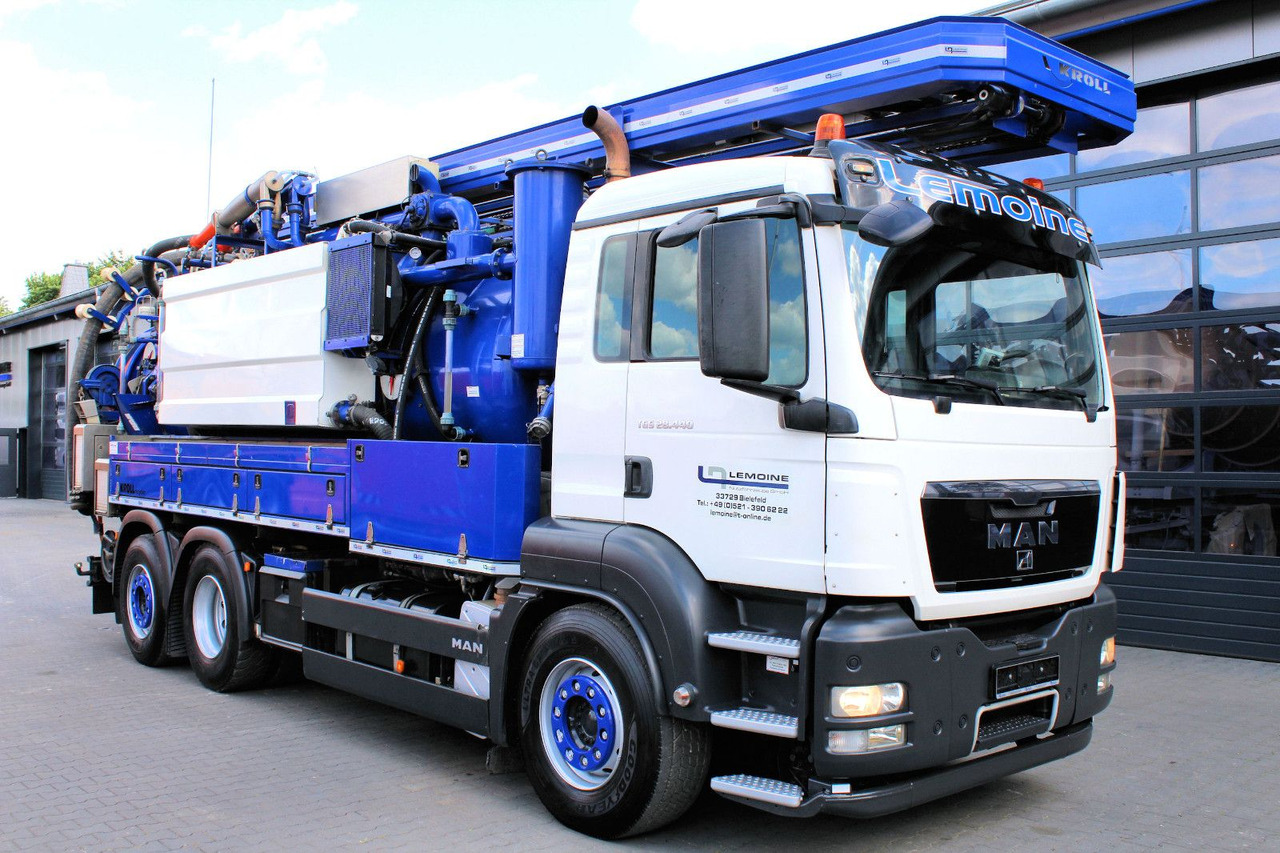 MAN TGS 28.440 6x2 Kroll 14,5m³ W-Rückgewinner KOMBI - Camion hydrocureur: photos 2 MAN TGS 28.440 6x2 Kroll 14,5m³ W-Rückgewinner KOMBI - Camion hydrocureur: photos 2