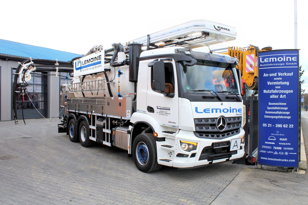 Mercedes-Benz 6x2 KROLL 14m³ HD-Kombi Wasserrückgewinner WRG - Camion hydrocureur: photos 1 Mercedes-Benz 6x2 KROLL 14m³ HD-Kombi Wasserrückgewinner WRG - Camion hydrocureur: photos 1