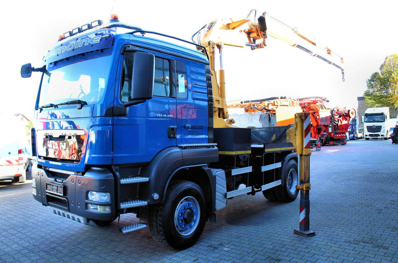 MAN TGS 18.480 4x4 BLS SZM+Pritsche MKG HLK 340 Kran - Tracteur routier: photos 3 MAN TGS 18.480 4x4 BLS SZM+Pritsche MKG HLK 340 Kran - Tracteur routier: photos 3