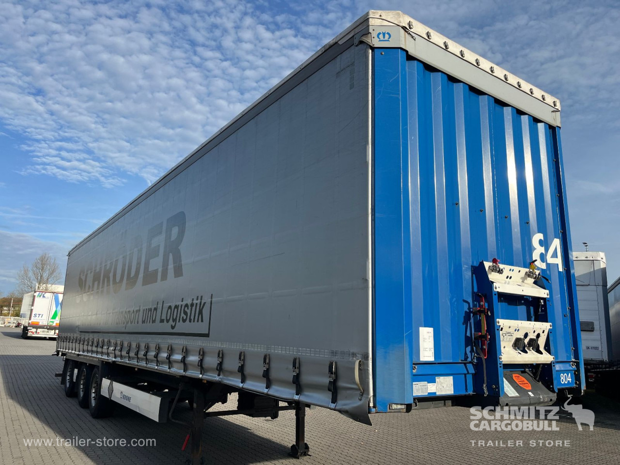 KRONE Auflieger Curtainsider Standard Forklift holder - Semi-remorque rideaux coulissants: photos 1 KRONE Auflieger Curtainsider Standard Forklift holder - Semi-remorque rideaux coulissants: photos 1