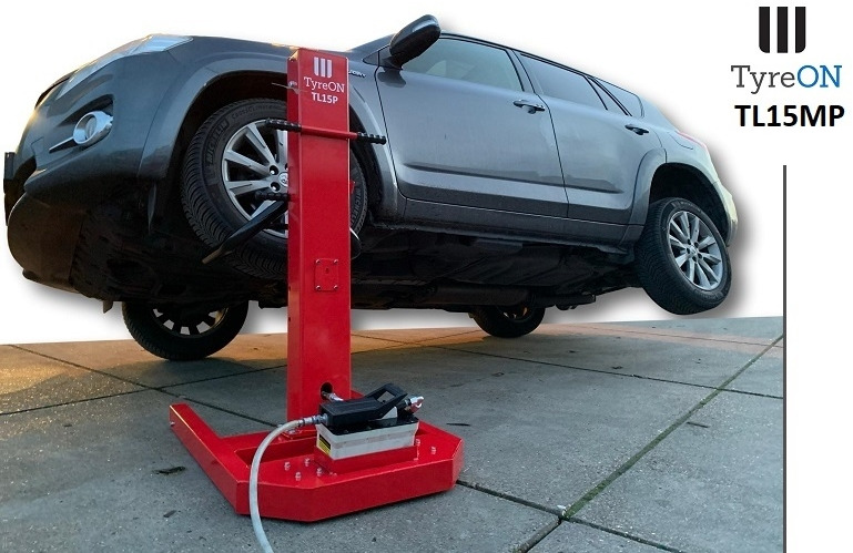 TL15MP mobile single post autolift - easyjacklift 3000 kg - air hydraulic - Lift vehicles up to 3000 kg from the side - Équipement de garage: photos 4 TL15MP mobile single post autolift - easyjacklift 3000 kg - air hydraulic - Lift vehicles up to 3000 kg from the side - Équipement de garage: photos 4