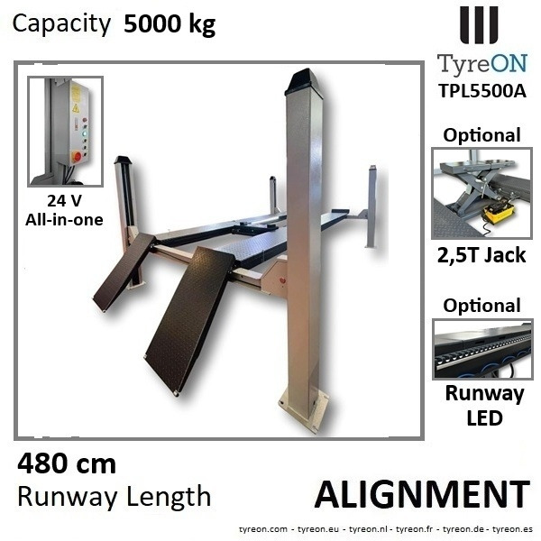 TPL5500A 4 post alignment car lift - 4.8 meter runways - 5T - Équipement de garage: photos 2 TPL5500A 4 post alignment car lift - 4.8 meter runways - 5T - Équipement de garage: photos 2