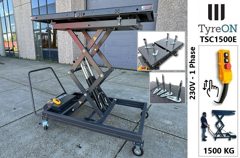 TSC1500E mobile EV battery lift table - mobile scissor lift for engines, gearboxes, and transmissions of vehicles - fully automatic - 1500 kg - Équipement de garage: photos 1 TSC1500E mobile EV battery lift table - mobile scissor lift for engines, gearboxes, and transmissions of vehicles - fully automatic - 1500 kg - Équipement de garage: photos 1