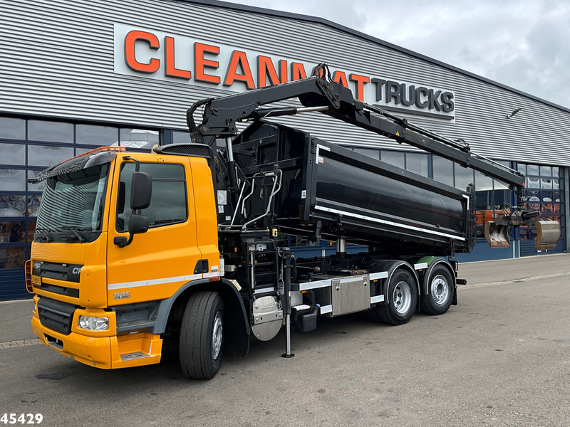 DAF FAN 75 CF 360 Hiab 12 Tonmeter laadkraan + Kipper 15m³ Just 177.993 km! - Camion benne, Camion grue: photos 1 DAF FAN 75 CF 360 Hiab 12 Tonmeter laadkraan + Kipper 15m³ Just 177.993 km! - Camion benne, Camion grue: photos 1