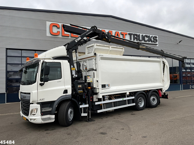 DAF FAN CF 290 Euro 6 Hiab 21 Tonmeter laadkraan - Benne à ordures ménagères: photos 1 DAF FAN CF 290 Euro 6 Hiab 21 Tonmeter laadkraan - Benne à ordures ménagères: photos 1