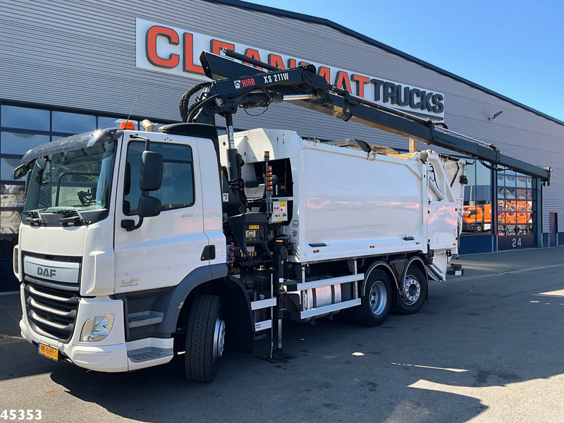 DAF FAN CF 290 Euro 6 Hiab 21 Tonmeter laadkraan - Benne à ordures ménagères: photos 1 DAF FAN CF 290 Euro 6 Hiab 21 Tonmeter laadkraan - Benne à ordures ménagères: photos 1