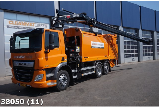 DAF FAN CF 340 Hiab 21 ton/meter laadkraan - Benne à ordures ménagères: photos 1 DAF FAN CF 340 Hiab 21 ton/meter laadkraan - Benne à ordures ménagères: photos 1