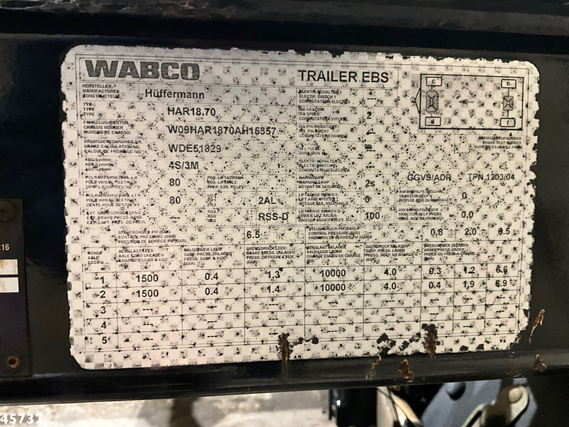 Remorque porte-conteneur/ Caisse mobile Huffermann 2-assige container aanhangwagen: photos 10