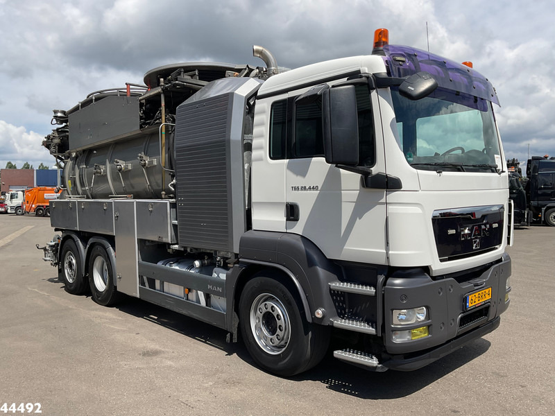 Camion hydrocureur MAN TGS 28.440 FFG Flensburger 12,5m³ Saug/Spul combi Waterrecycling: photos 6
