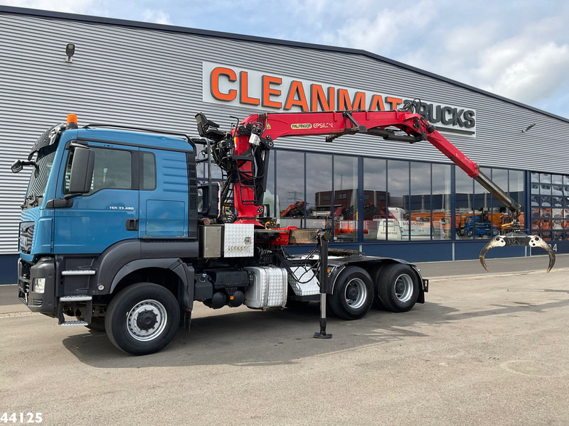 MAN TGS 33.480 6x6 Euro 6 Palfinger 27 Tonmeter boomkraan - Camion grue: photos 1 MAN TGS 33.480 6x6 Euro 6 Palfinger 27 Tonmeter boomkraan - Camion grue: photos 1