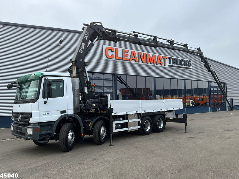 Mercedes-Benz Actros 4141 8x4 manual Hiab 32 Tonmeter laadkraan + Fly-jib - Camion grue: photos 1 Mercedes-Benz Actros 4141 8x4 manual Hiab 32 Tonmeter laadkraan + Fly-jib - Camion grue: photos 1