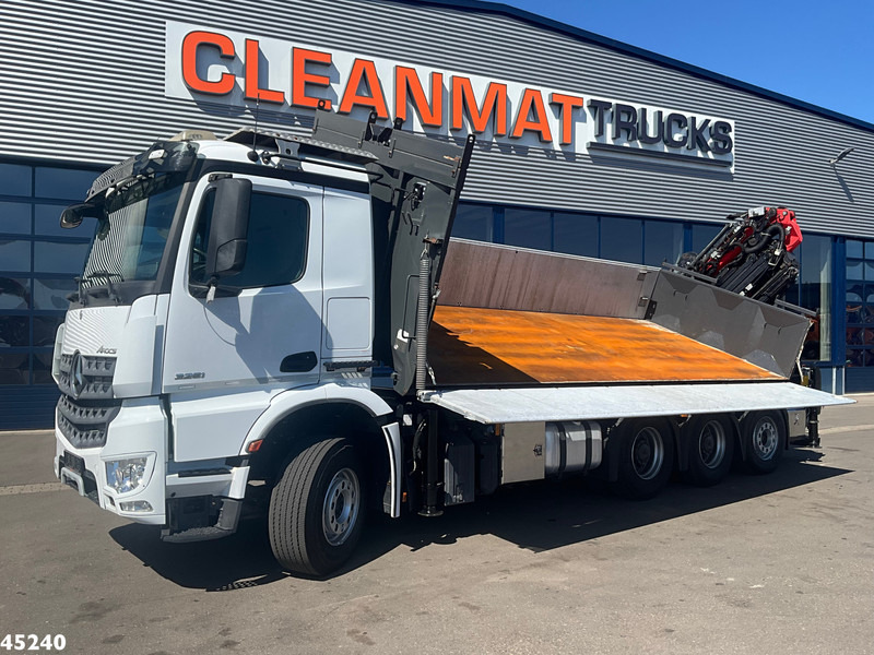 Camion benne, Camion grue Mercedes-Benz Arocs 3251 8x4 Euro 6 Retarder Palfinger 34 Tonmeter laadkraan + Fly-Jib 2 zijdige kipper Just 146.766 km!: photos 9